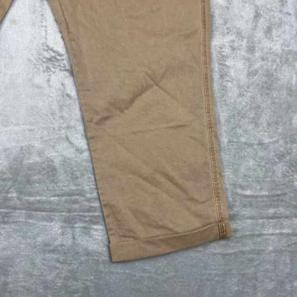 Old Navy Women's Trousers Adjustable Waist, Cuffed Leg Pant Size Brown NWT - Picture 4 of 8